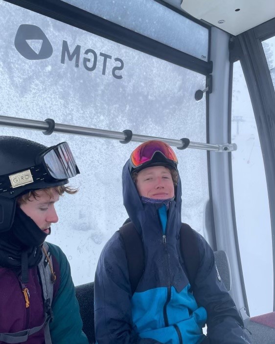 Phil Anderson ‘23 and Wesley Call ‘22 at a previous Ski Club trip. Ski Club has grown in numbers this year but is always looking for more people interesting in joining.