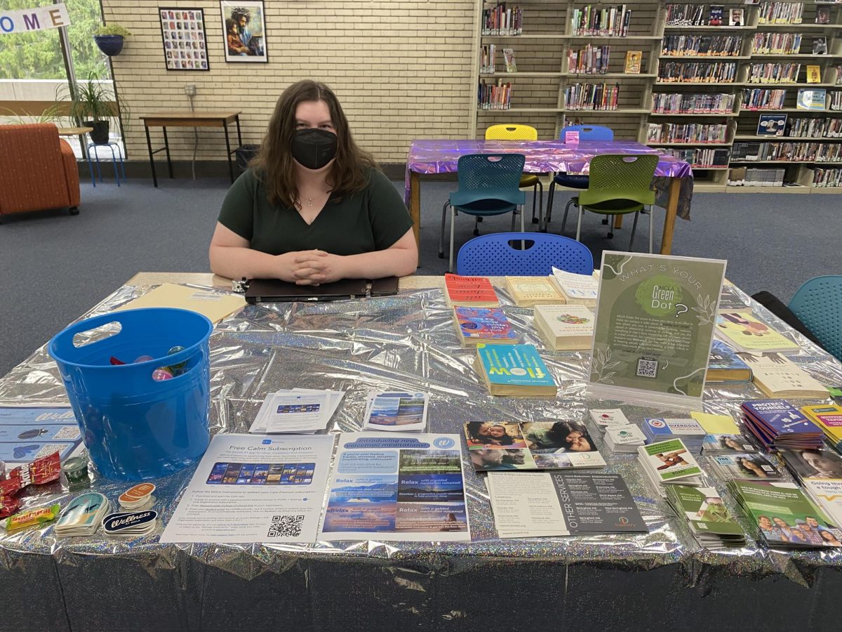 Resources were available in Freel Library during MCLA's Mental Health Resource Fair on October 10, 2024.