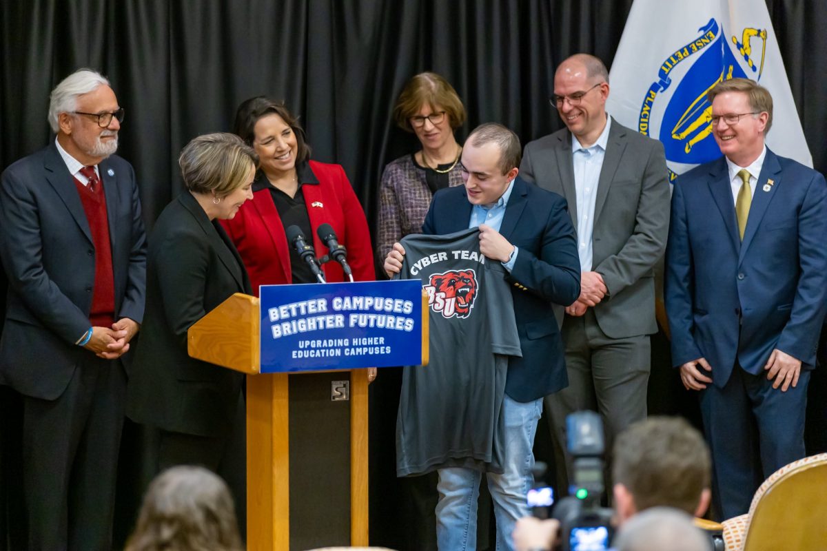 Governor Maura Healey visited Bridgewater State University to announce the filing of the BRIGHT Act on January 21st. 